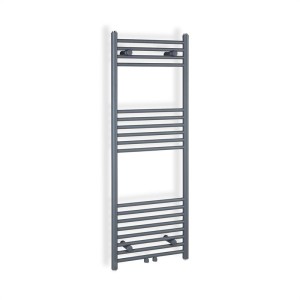 Besoa Fino 120 x 45, radiátor, 387 W, teplá voda, držiak na uteráky, 1/2", 4 – 8 m?, sivý