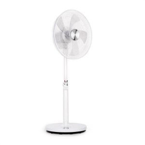 Klarstein Clear Stream, stojanový ventilátor, 16" (40 cm), 28 W, 3120 m?/h, oscilácia 90°, biely