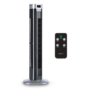 OneConcept Hightower 2G, stĺpový ventilátor, časovač, 50 W, čierny