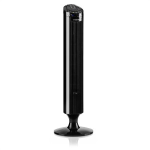 OneConcept Blitzeis, stĺpový ventilátor, 50 W, 45° oscilácia, čierny
