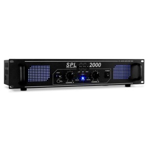 HiFi PA zosilňovač Skytec SPL 2000 EQ, 48 cm, s LED svetelný