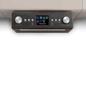 Auna Connect Soundchef, kuchynské rádio, inštalovateľné na spodnú stranu skrinky, internet, DAB+, FM, 2x3" reproduktory, biele