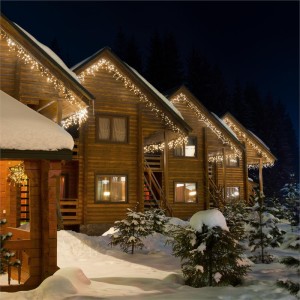 Blumfeldt Icicle-320-WW LED vianočné osvetlenie, cencúle, 16m, 320 LED svetielok, teplá biela farba