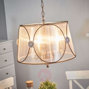 Lampa wisząca Letizia z prześwitującą organzą