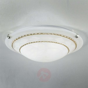 Lampa sufitowa ELEA satynowe szkło 40 cm, złoty