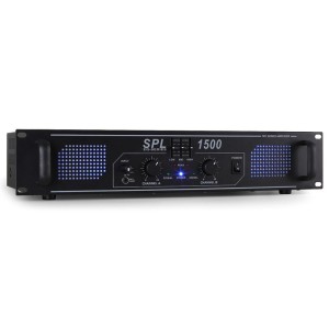 HiFi PA zosilňovač Skytec SPL-1500-EQ, LED svetelný efekt