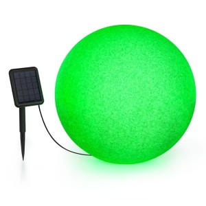 Blumfeldt Shinestone Solar 50, guľová lampa, solárny panel, ? 50 cm, RGB-LED, IP68, akumulátor