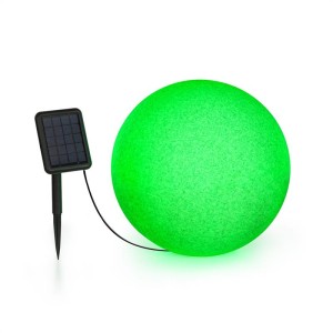 Blumfeldt Shinestone Solar 40, guľová lampa, solárny panel, ? 40 cm, RGB-LED, IP68, akumulátor