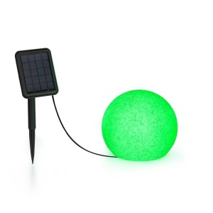 Blumfeldt Shinestone Solar 20, guľová lampa, solárny panel, ? 20 cm, RGB-LED, IP68, akumulátor