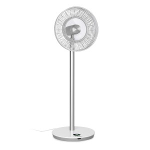 Klarstein Whisperwind, stojanový ventilátor, 12" (30,5 cm), 9 lopatiek, 30 W max., biely