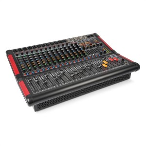 Power Dynamics PDM-S1604A, stage mixážny pult, 16-kanálový s integrovaným zosilňovačom (2 x 350 W RMS)