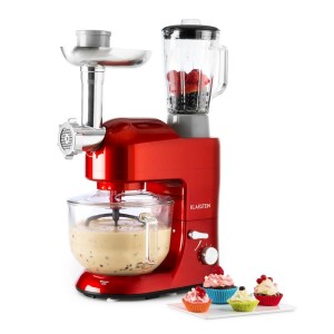 Klarstein Lucia Rossa 2G kuchynský robot, mixér, mlynček na mäso, 1300W, BPA-free