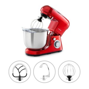 Klarstein Bella Pico 2G, kuchynský robot, 1200 W, 1,6 HP, 6 stupňov, 5 litrov, červený
