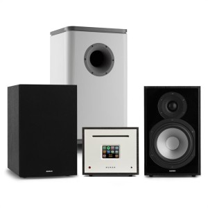 Numan Unison Reference 802 Edition, stereo systém, zosilňovač, reproduktory, čierna/sivá