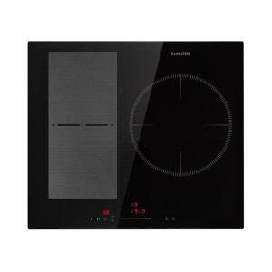 Klarstein Delicatessa 3 Flex, indukčná varná doska, 3 zóny, 6600W, sklokeramika, čierna