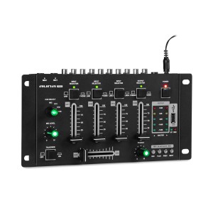 Auna Pro Amnesia, 4-kanálový mixážny pult, BT, USB, MP3, 2 x Micro, čierny