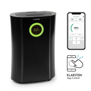 Klarstein DryFy Pro Connect, odvlhčovač vzduchu, WiFi, kompresia, 20 l/d, 20 m?, 370 W, čierny