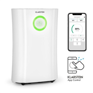 Klarstein DryFy Pro Connect, odvlhčovač vzduchu, WiFi, kompresia, 20 l/d, 20 m?, 370 W, biely