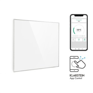 Klarstein Wonderwall 360 Smart, infračervený ohrievač, 60 x 60 cm, 360 W, týždenný časovač, IP24, biely