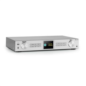 Auna iTuner 320 BT, digitálny HiFi tuner, Spotify Connect, BT, ovládanie cez aplikáciu, strieborný