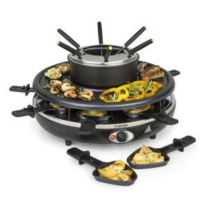 Klarstein Fonduelette, rakletový gril a fondue, 1350 W, 1 liter, ? 38 cm, pre 8 osôb
