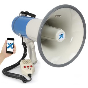 Vexus MEG055, megafón, 55 W, bluetooth, USB, SD, MP3, funkcia nahrávania, mikrofón, prevádzka na batérie