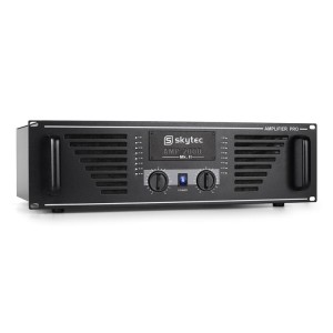 PA zosilňovač Skytec AMP–2000, 3200 W, s čiernym koncovým st