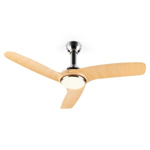 Klarstein Silent Service, stropný ventilátor, ?: 128 cm, výkon: 25 W, drevený vzhľad
