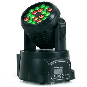 Beamz LED 108 Movinghead RGB, 12/4 kanály, DMX