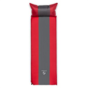 Yukatana Goodsleep 5, izolačná podložka, nafukovací matrac, 5 cm hrubá, samonafúkanie, červeno-sivá