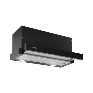 Klarstein Viola, digestor, ušľachtilá oceľ, 59,6 cm, 612 m?/h, energetická trieda A, čierny