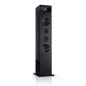 Auna Karaboom 100 Wifi, vežový reproduktor, internetové rádio, DAB+, BT, 120 W, čierny