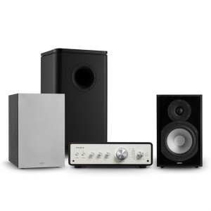 Numan Drive 802, stereo sada, zosilňovač, reproduktor, subwoofer, kryt, čierna/sivá