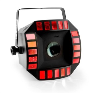 Beamz Cub4 II LED 2-in1-LED svetelný efekt Quad derby s Moonflower 64 LEDkami RGBAW