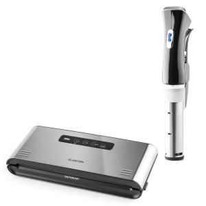 Klarstein Quickstick Sous Vide + Foodlocker Pro, sada na vákuové varenie, sous-vide ponorný varič | vákuovačka
