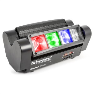 Beamz MHL820, 24 W, lištový svetelný efekt s dvojitými lúčmi, 8 x 3 W RGBW LED, DMX, infračervený diaľkový ovládač