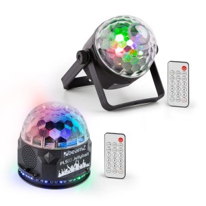 Beamz PLS35, sada V2, Jellyball, 4 x 3 W LED diódy, PLS15 Strobe LED stroboskop