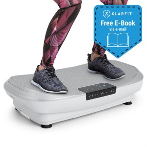 KLARFIT VIBE 4DX Pro, vibračná plošina, 300 W, 4 režimy, 4DX TripleMotor, biela