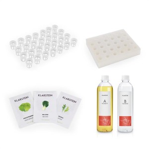 Klarstein GrowIt Refill Kit Salad, špongiový panel, 28 rastlinných košíkov, Salad Seeds, živný roztok