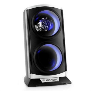 Klarstein St. Gallen Premium, naťahovač na hodinky, 2 hodiniek, LED, čierny