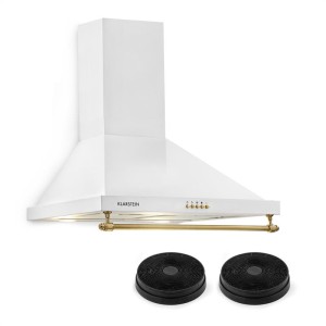 Klarstein Montblanc, digestor, sada na recirkulačnú prevádzku, 610 m?/h, 165 W, 2 x 1,5 W, biely