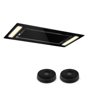 Klarstein Remy, digestor, sada na recirkulačnú prevádzku, 90 cm, 230 W, 620 m?/h, čierny