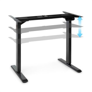 OneConcept Multidesk Comfort, výškovo nastaviteľný písací stôl, elektrický, čierny