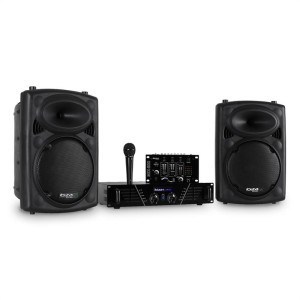 Ibiza DJ300MK2 disko zvuková sada, AUX, MIC