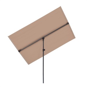 Blumfeldt Flex-Shade L, slnečník, 130 x 180 cm, polyester, UV 50, sivohnedá