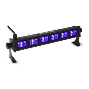 Beamz BUV63, LED Bar, 6 x 3 W UV LED diódy, čierna