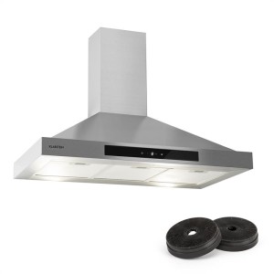 Klarstein Zelda, digestor, sada na recirkulačnú prevádzku, 90 cm, 620 m?/h, filter s aktívnym uhlím