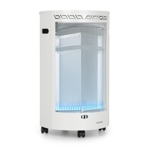 Blumfeldt Bonaparte Fire, plynový ohrievač, 4200 W, elektrické zapaľovanie, kolieska, biely