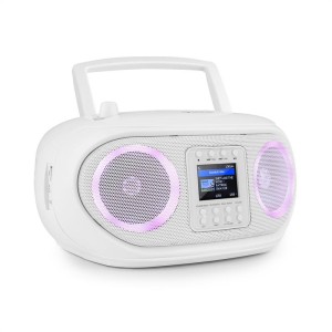 Auna Roadie Smart, boombox, internetové rádio, DAB/DAB+, FM, CD prehrávač, LED, WiFi, bluetooth