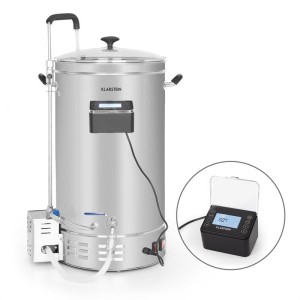 Klarstein Brauheld Pro, sladový kotol, 3300 W, 45 l, 30 – 100 °C, obehové čerpadlo, ušľachtilá oceľ
